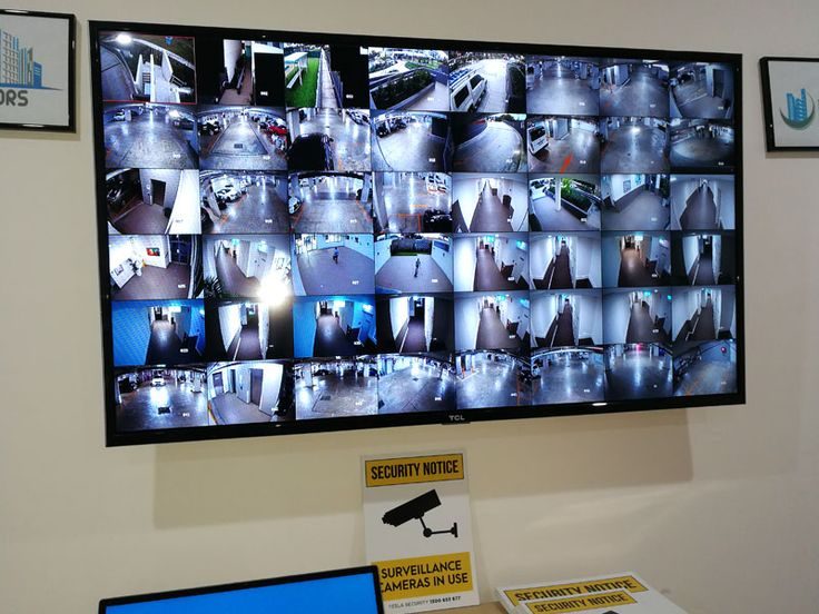 Mur de vidéosurveillance en direct