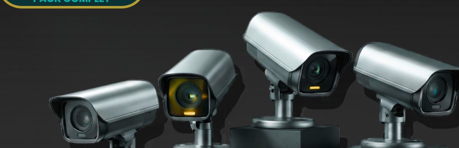 Pack 4 caméras Hikvision